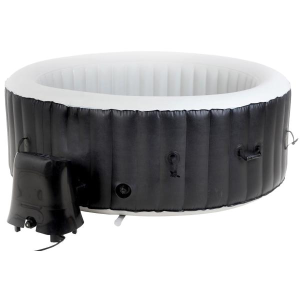 Nafukovací mobilní vířivka NEW BeneoSpa pro 4 osoby, černo-bílá
