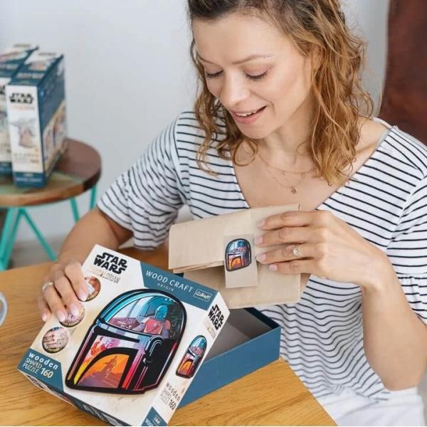 Trefl Dřevěné puzzle 160 dílků – The Mandalorian