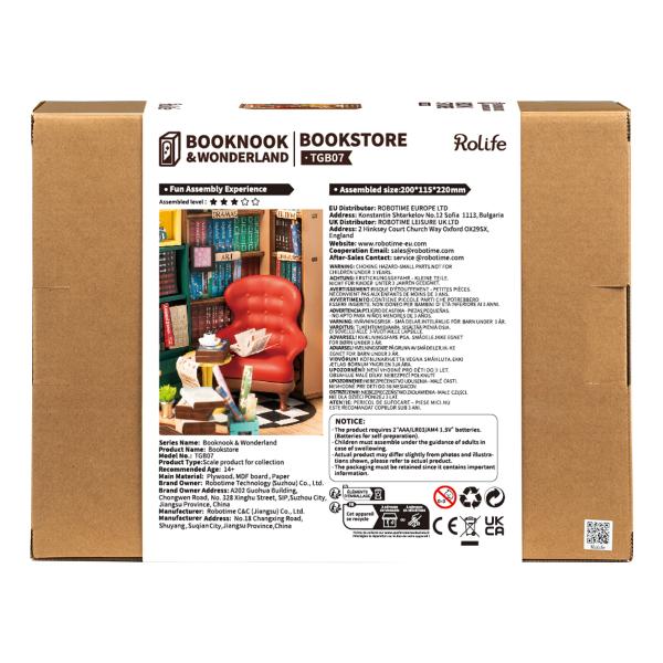 RoboTime Zarážka na knihy miniatura domečku Knihkupectví