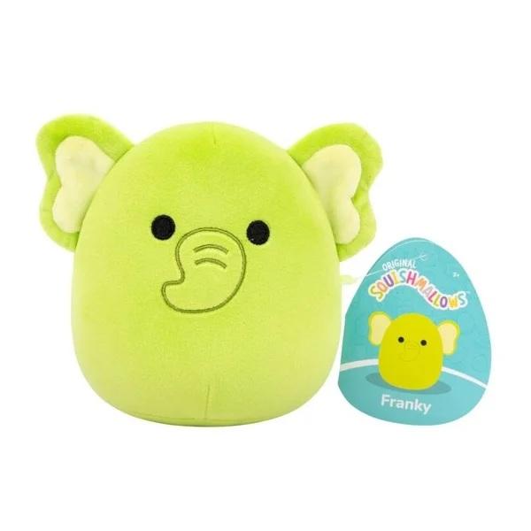 Squishmallows Zelený slon Franky, 13 cm