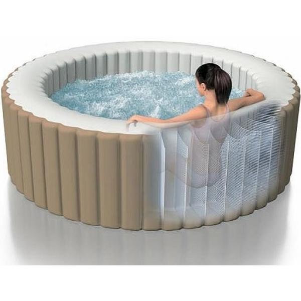 Intex 28428NP Nafukovací vířivka Purespa Bubble Massage Olive green (pro 6 osob) (obrázek 4)