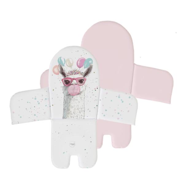 Ceba Vložka do jídelní židle (38×28) Basic Crazy Lama