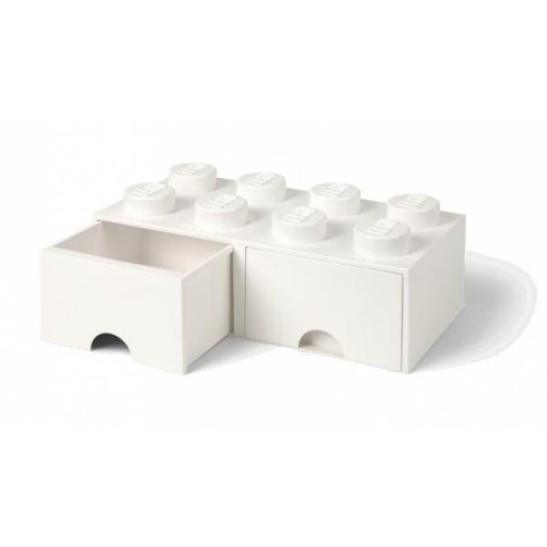 LEGO® úložný box 8 - se zásuvkami bílá 250 x 500 x 180 mm (obrázek 4)