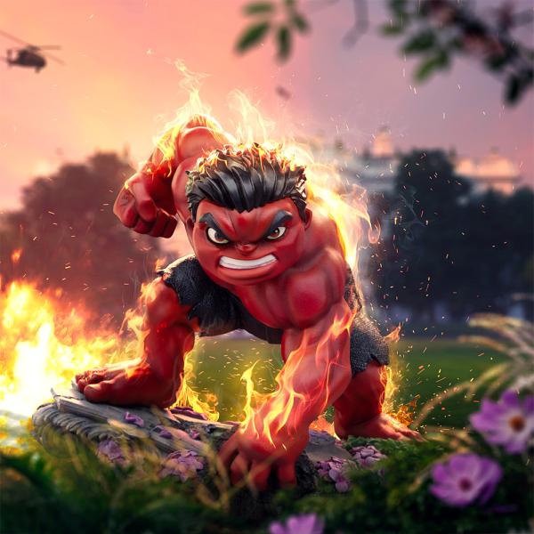 Iron Studios Captain America: Brave New World (2025) – Red Hulk MiniCo Figurka