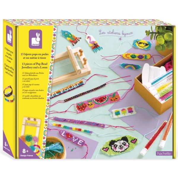 Janod Atelier Sada Výroba šperků Tkané náramky 13 ks od 8 let
