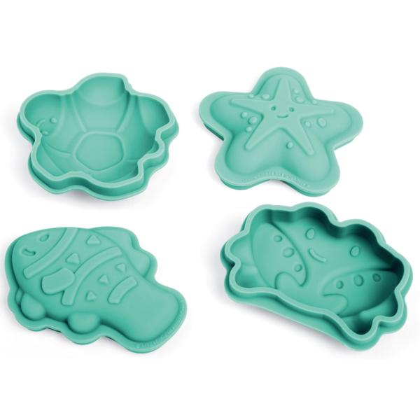 Bigjigs Toys Silikonové formičky zelené Eggshell (obrázek 4)