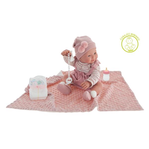 MuñEcas Antonio Juan- Recengono Nacidi Neonato Mia Fa Pipì Con Coperta, Multicolore, 50160-image