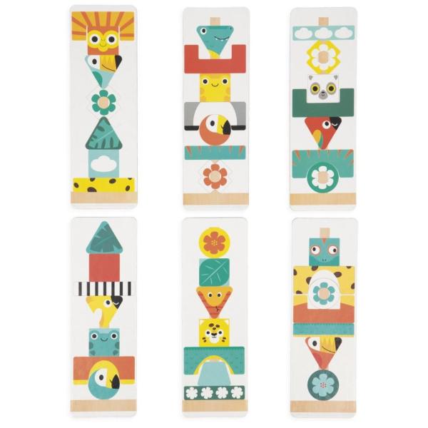 Janod Dřevěná stavebnice Indiánský totem Tropik (obrázek 5)