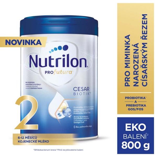 NUTRILON Profutura CESARBIOTIK 2 pokračovací kojenecké mléko 800 g