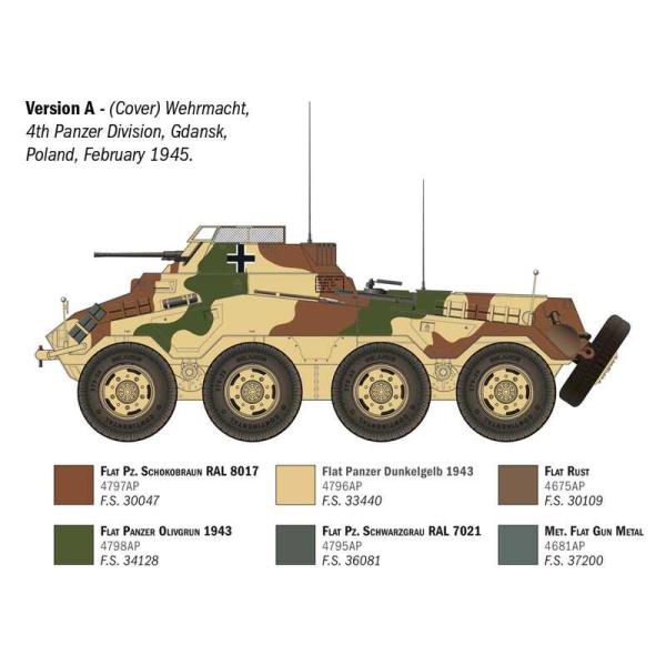 Model Kit military 6757 - Sd.Kfz. 234/1 (1:35) (obrázek 4)