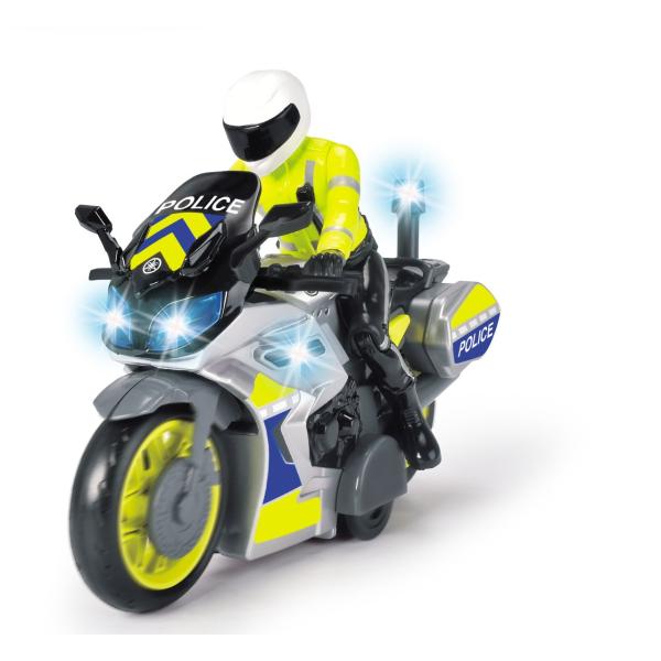 Dickie Policejní motocykl 17 cm s jezdcem