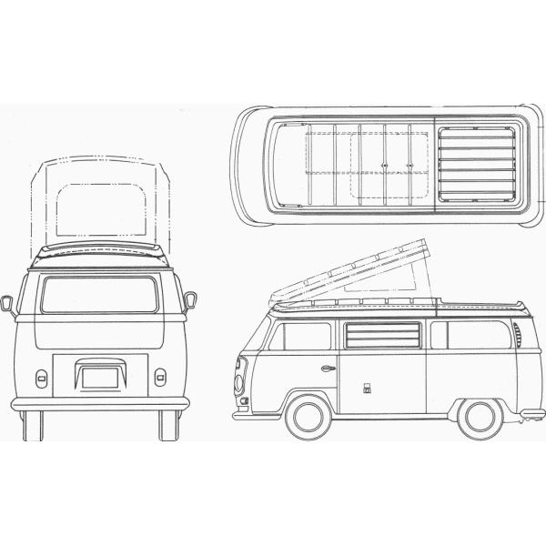 Cobi Volkswagen Transporter T2a, 1:12, 2650 k, EXECUTIVE EDITION (obrázek 10)