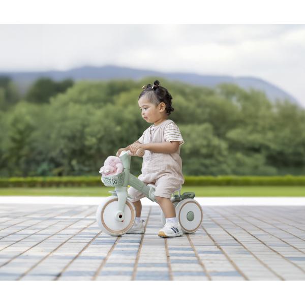 Globber dětské odrážedlo tříkolové - Learning Trike 2in1 PLUS Ecologic Pistachio (obrázek 10)