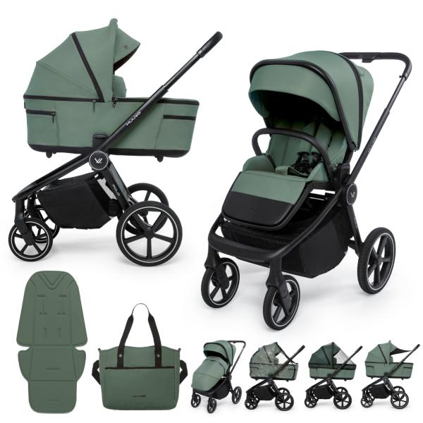 MUUVO Kočík kombinovaný 2v1 Fold Pine Green