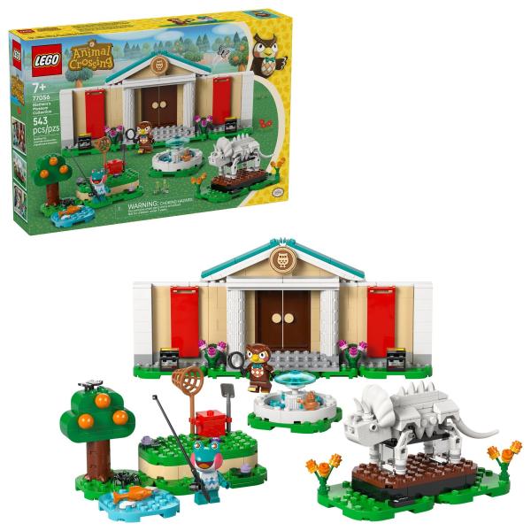Lego Animal Crossing La Collezione Del Museo Di Blatero - Giocattolo Interattivo Con Le Minifigure Di Blatero E Gigliola E Fossili Di Dinosauro - Regalo Per Gamer, Bambine E Bambini Da 7 Anni - 77056-image