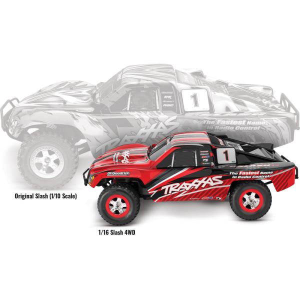 Traxxas Slash 1:16 RTR červený (obrázek 3)