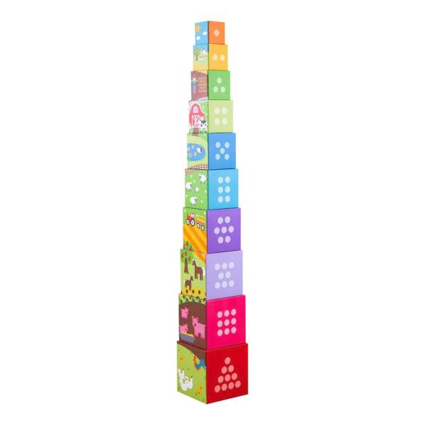 Bigjigs Toys Didaktické kostky farma (obrázek 5)