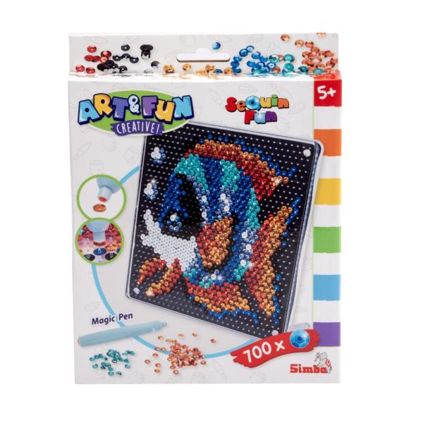 A&F Obrázek z flitrů Ryba