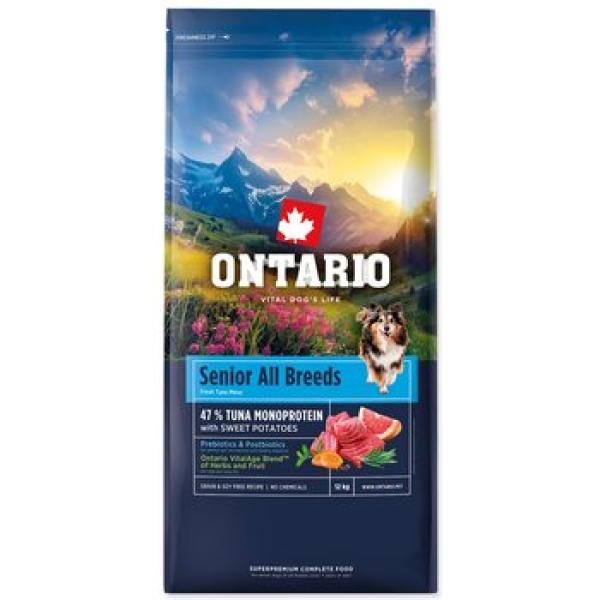 Krmivo Ontario Senior All Breeds Monoprotein Tuna & Sweet Potatoes 12kg (obrázek 4)