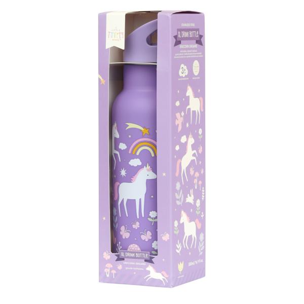 A Little Lovely Company - nerezová láhev na pití, 500 ml - jednorožci a duha (obrázek 4)