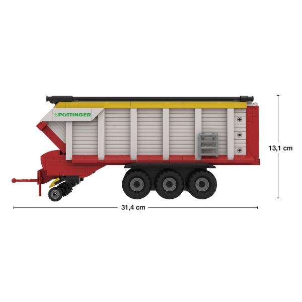 BRIXIES Plus 222.802 Pöttinger Jumbo – víceúčelový samosběrací vůz, 585 ks