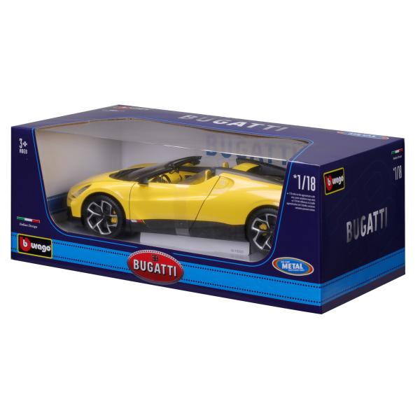 Bburago 1:18 TOP – Bugatti Mistral – Žlutá
