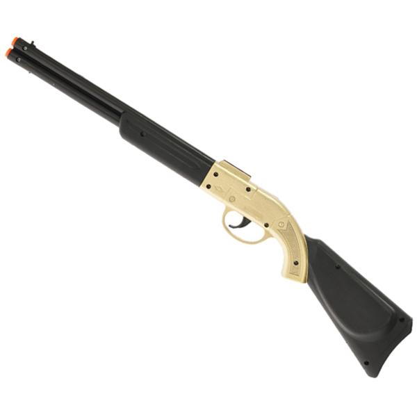 Puška kovbojská klapací zlatá 50cm