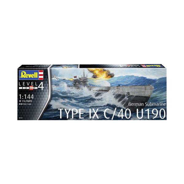 Plastikový model ponorky 05167 - Německá ponorka typu IX C/40 (U190) (1:144) (obrázek 11)