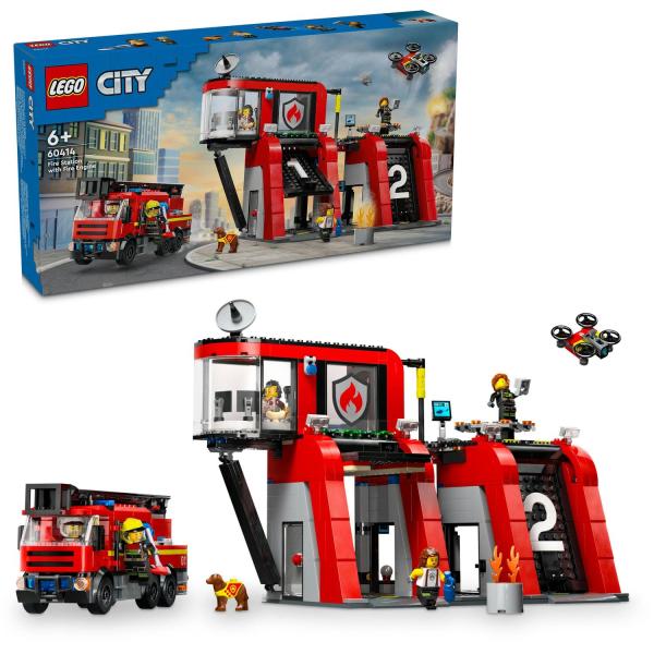 LEGO® City 60414 Пожарна станция с пожарна кола