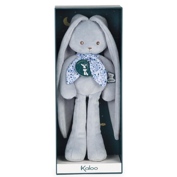 Kaloo Lapinoo Plyšový zajíc s dlouhými ušima modrý 35 cm