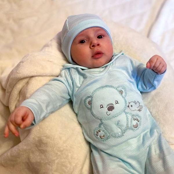 Kojenecká souprava do porodnice New Baby Sweet Bear béžová 56 (0-3m) (obrázek 10)