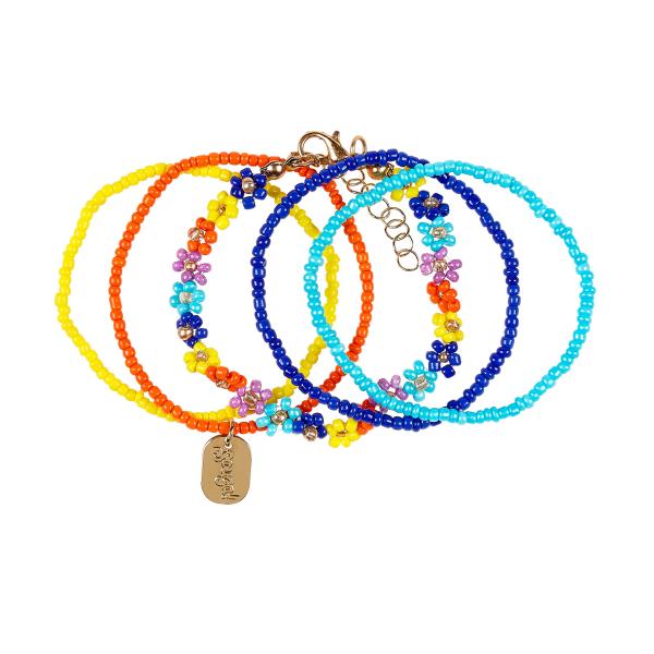 Souza Souza! - Náramky Millie flower blue - 5 ks