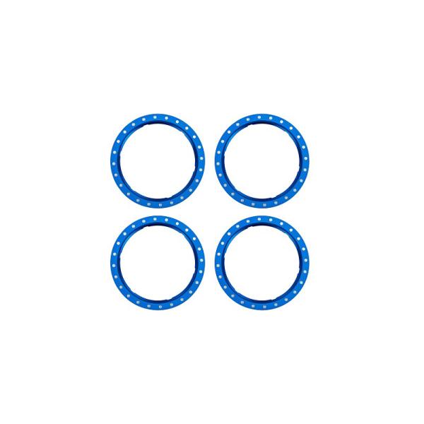 Traxxas anello Beadlock in alluminio blu (4)