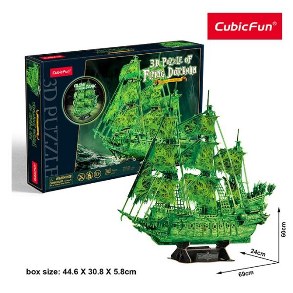 3D Puzzle Pirátská loď Létající Holanďan 360 dílků