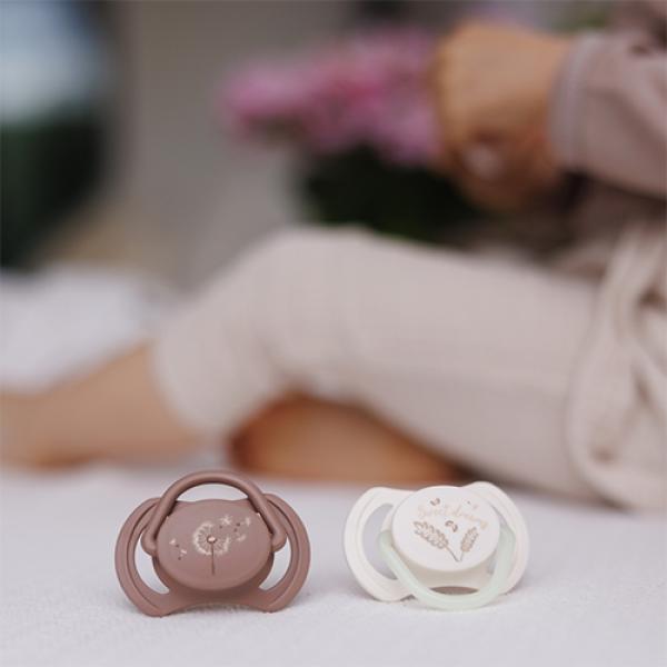 BABYONO Dudlíky silikonové symetrické 18m+, 2 ks