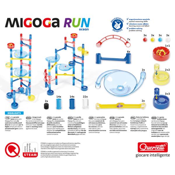 Quercetti Migoga Run Ocean - kuličková dráha (obrázek 7)