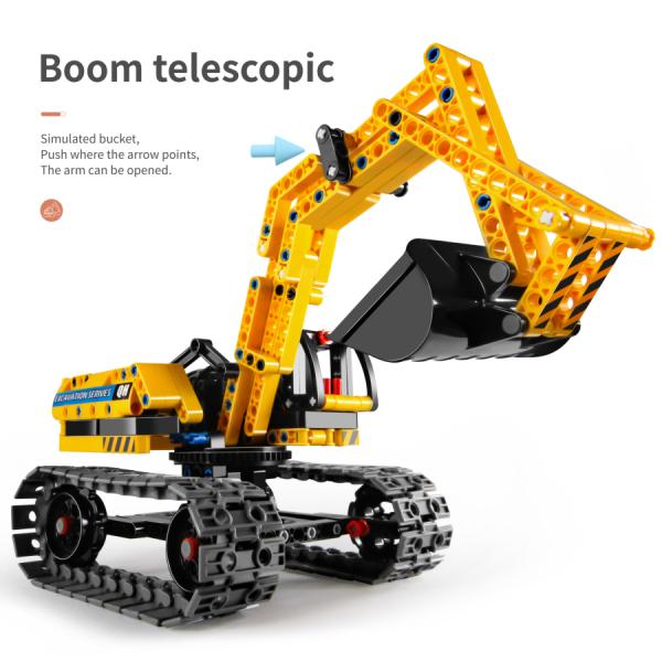 iM.Master Stavebnice bagr robot 2v1 31x14x16 cm