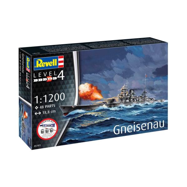 Starter Kit loď 75181 - Battleship Gneisenau (1:1200)