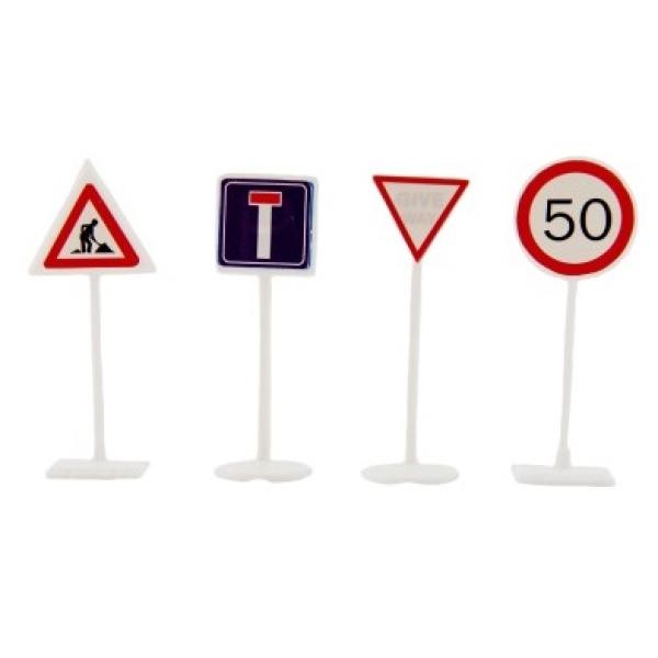 Dopravní značky 14ks plast 5,5cm na kartě (obrázek 3)