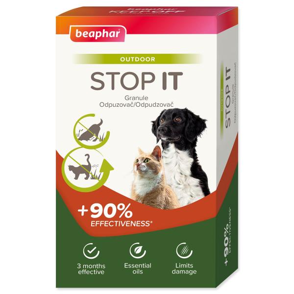 Granulát Beaphar STOP IT odpuzovač venkovní pro psy a kočky 2x200g