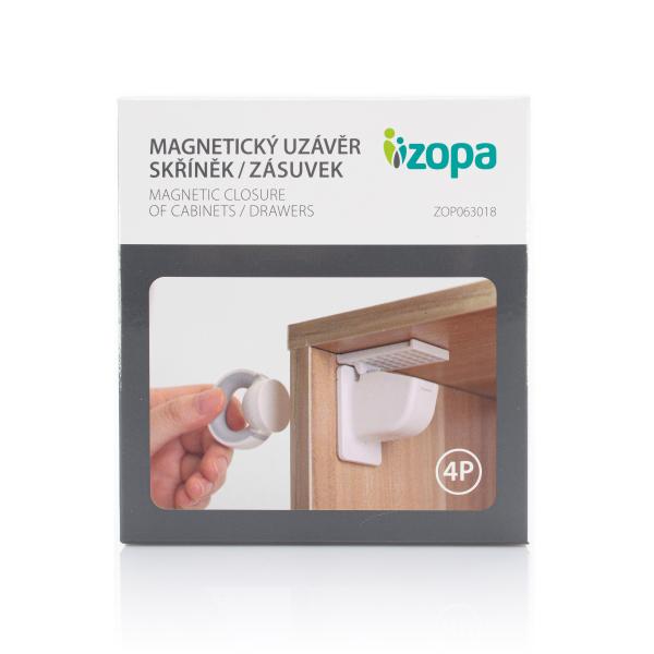 Magnetický uzávěr skříněk/zásuvek 4ks, white (obrázek 6)