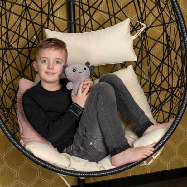 Cozy Noxxiez AX003 Axolotl šedý – vodní dráček plyšový 21 cm