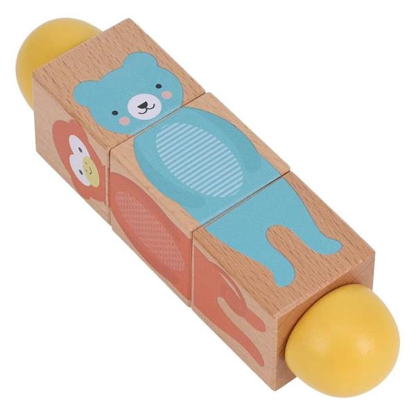 Petit Collage Dřevěná Twist hračka Shoda (obrázek 4)