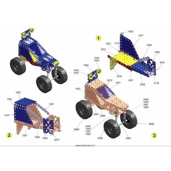 Stavebnice Merkur Vozidla M1.1 (obrázek 6)