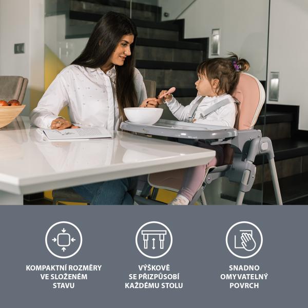 Dětská židle Pocket, Ice Grey