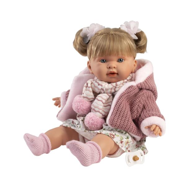 Llorens 42286 ALEXANDRA – realistická panenka se zvuky a měkkým látkovým tělem – 42 cm
