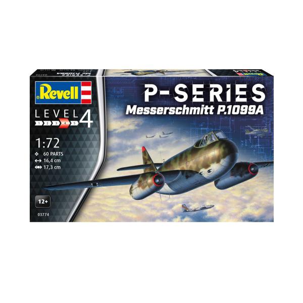 Plastic ModelKit letadlo 03774 - Messerschmitt P.1099A - P-Series (1:72) (obrázek 4)