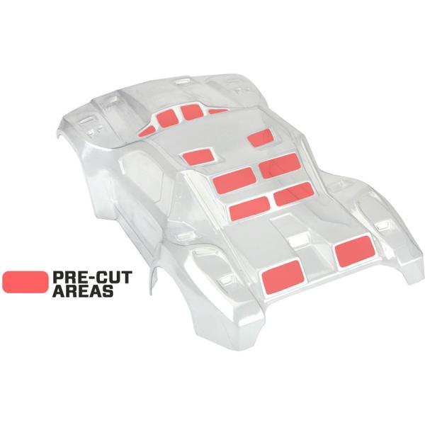 Pro-Line karosérie 1:10 Flo-Tek Fusion čirá (Short Course) (obrázek 9)