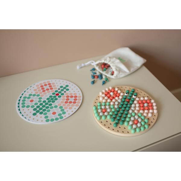 BS Toys Mozaika s dřevěnými kolíčky