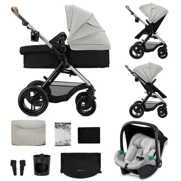 KINDERKRAFT Kočík kombinovaný 3v1 Moov 2 XL Air Grey